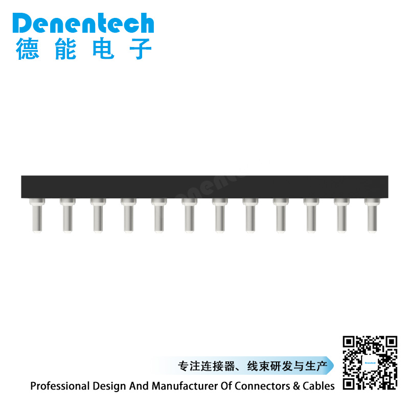 Denentech professional factory 2.54MM machined IC socket H1.9MM L4.82MM dual row straight round hole IC socket